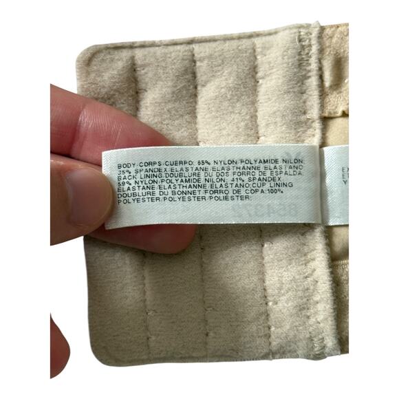 Wacoal bra 854372 Staying Power wire free strapless tan size 34DDD 34F - Picture 6 of 7